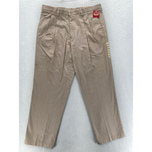Vintage Dockers Original Khaki Pants Mens 38x32 Pleated Beige Classic Fit NWT